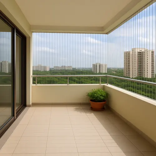 Balcony Invisible Grills in Nanakramguda and Raidurgam - Elite Netting