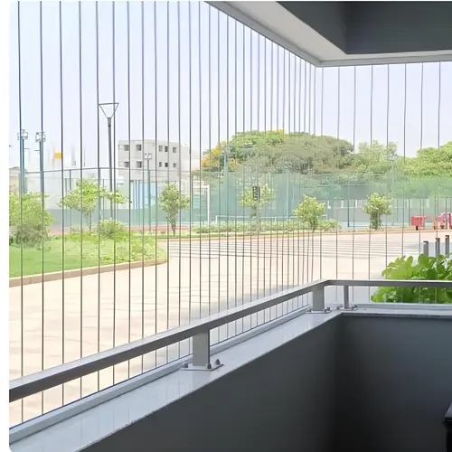 Balcony Invisible Grills in Yapral and Gandipet - Elite Netting