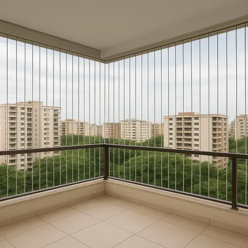 Balcony Invisible Grills in Vijayawada - Elite Netting