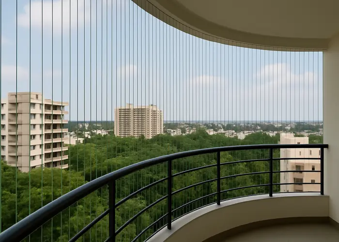 Top Balcony Invisible Grills in Guntur and Ongole - Elite Netting
