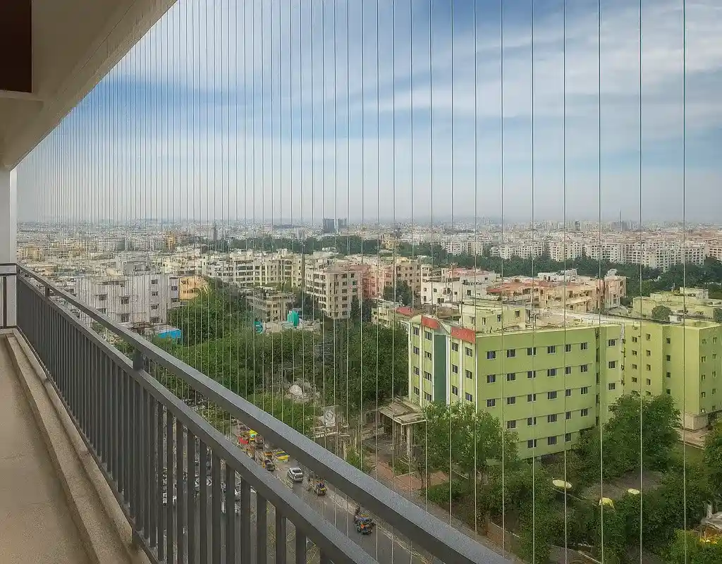Top Quality Balcony Invisible Grills in Suchitra Junction and Chintal