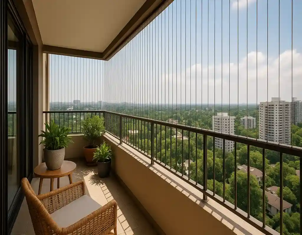 Balcony Invisible Grills in Tathawade and Bhumkar Chowk (3)